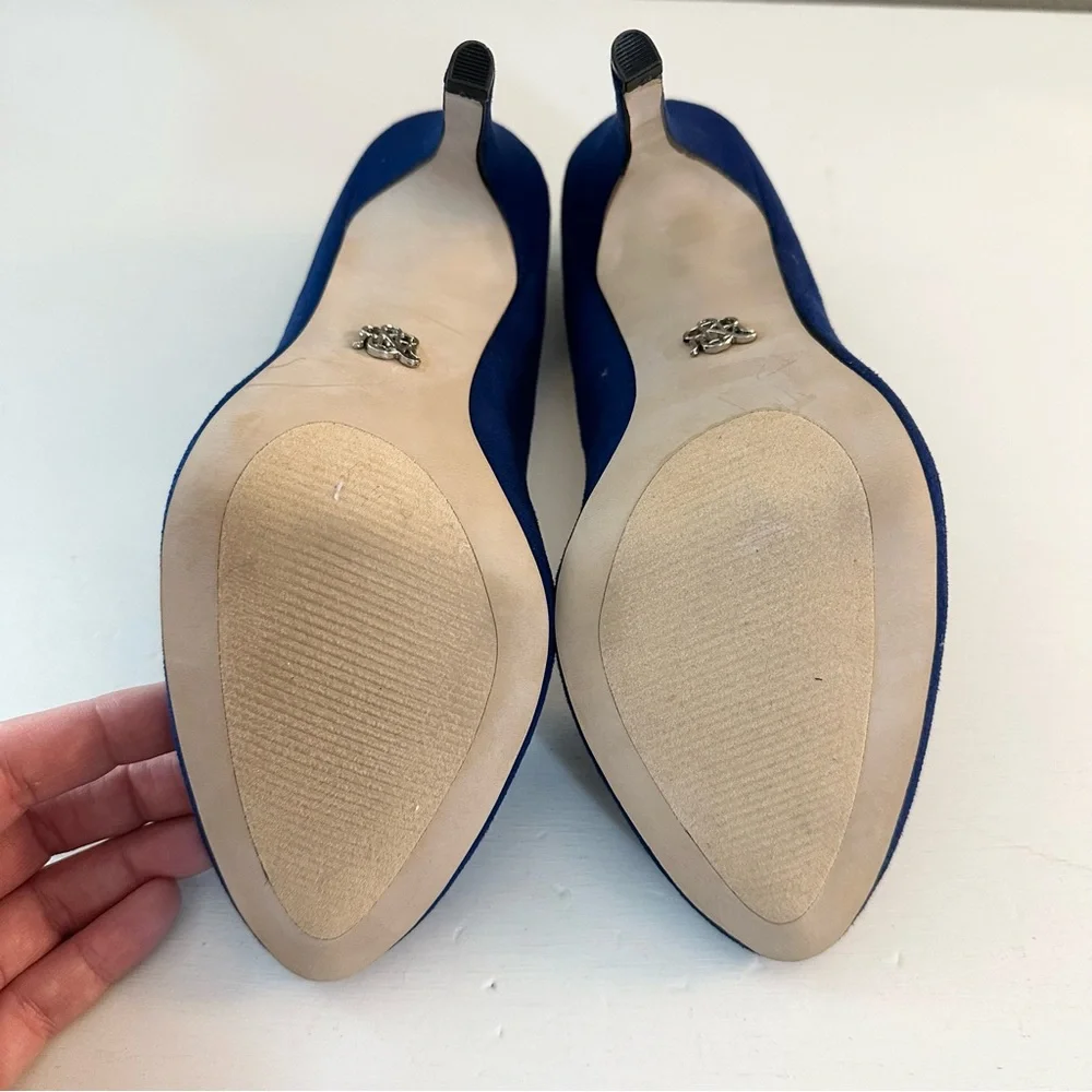 Rock & Republic Blue Suede 4” High Heel Shoes - Picture 7 of 7